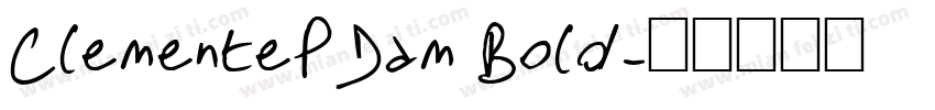 ClementePDam Bold字体转换